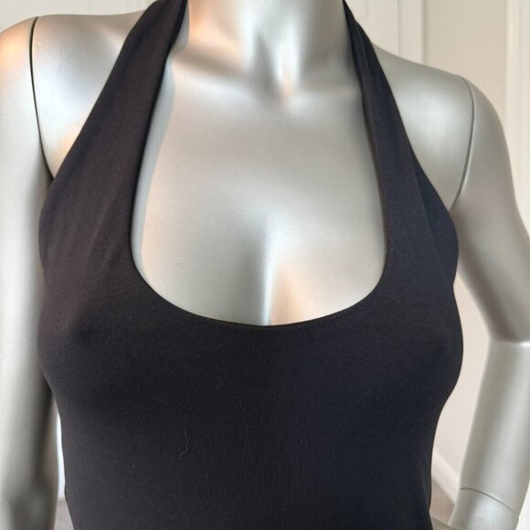 Revolve + Susana Monaco Mid Length Halter Formal Black Dress Size S - Picture 3 of 4